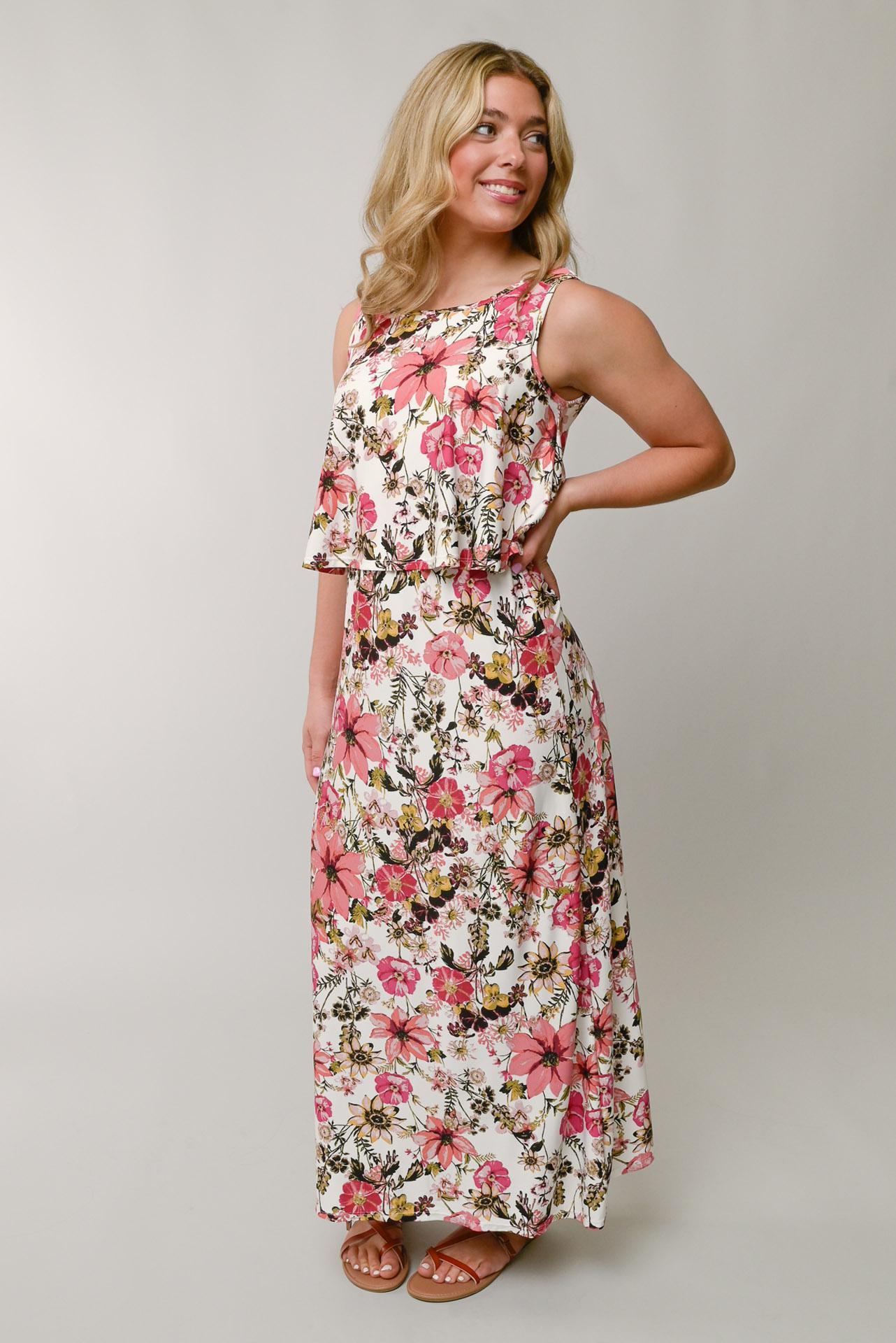 Travel Knit Maxi Popover Dress