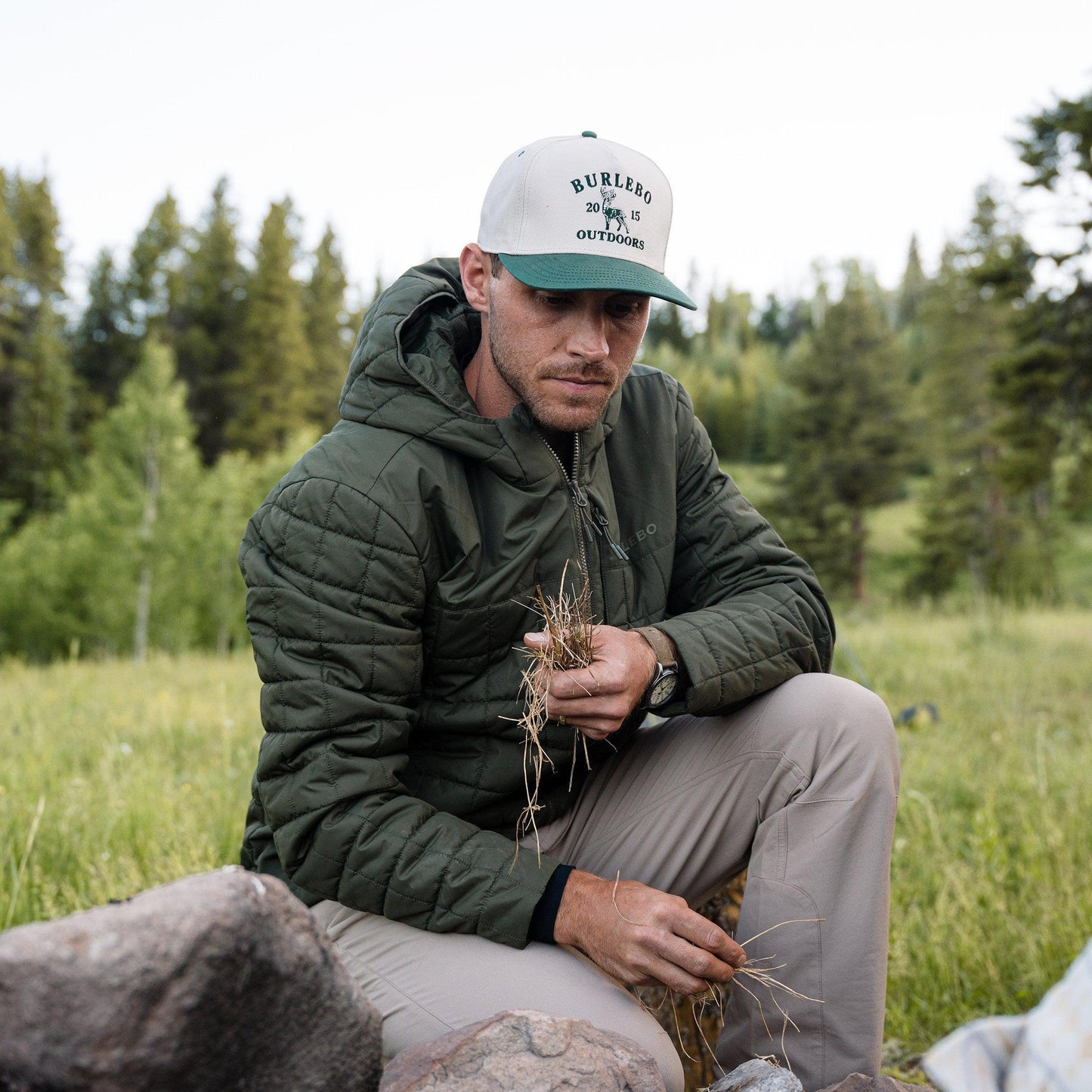 BURLEBO PUFFER JACKET MALLARD GREEN