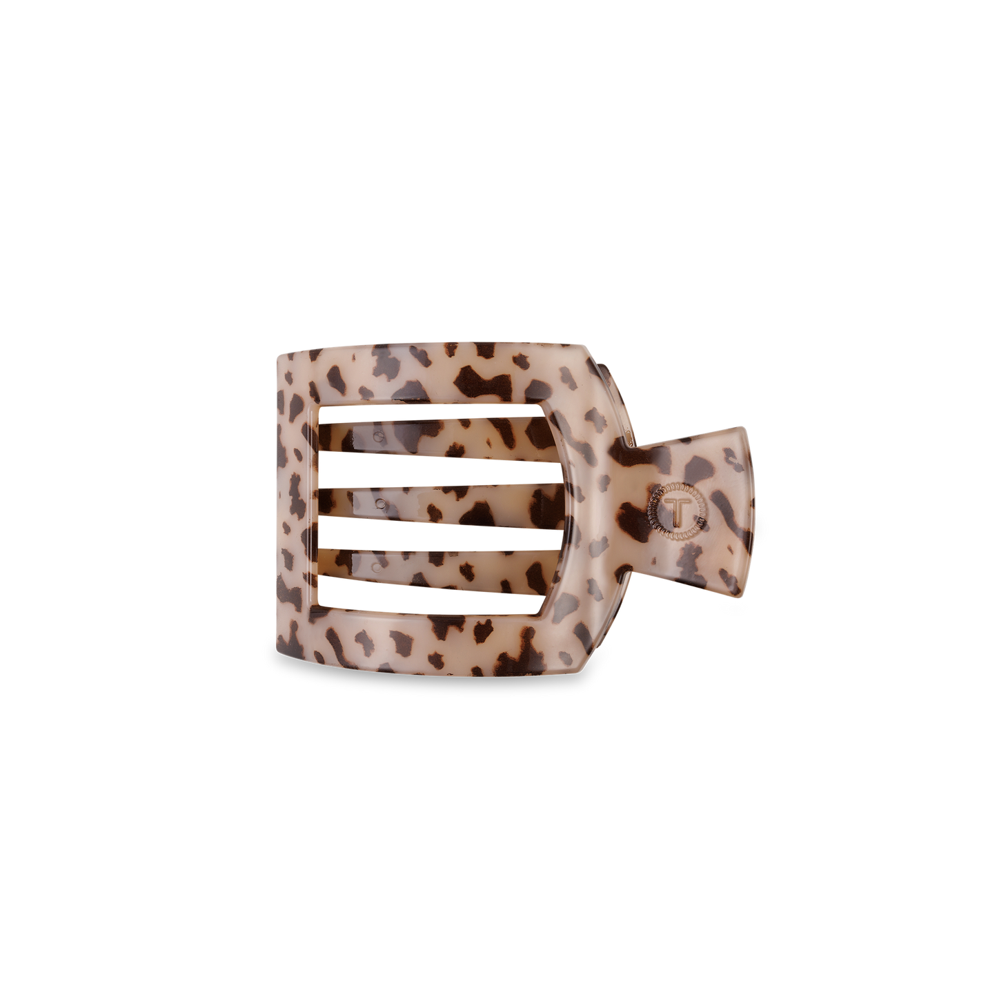 TELETIES SMALL SQUARE BLONDE TORTOISE FLAT CLIP