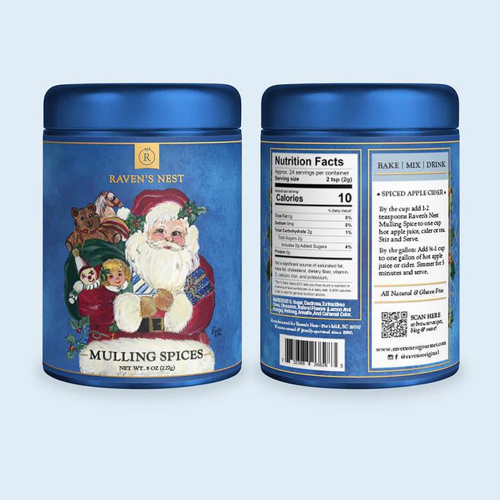 NEW! Santa - Raven's Holiday Keepsake Tin (8 oz.)