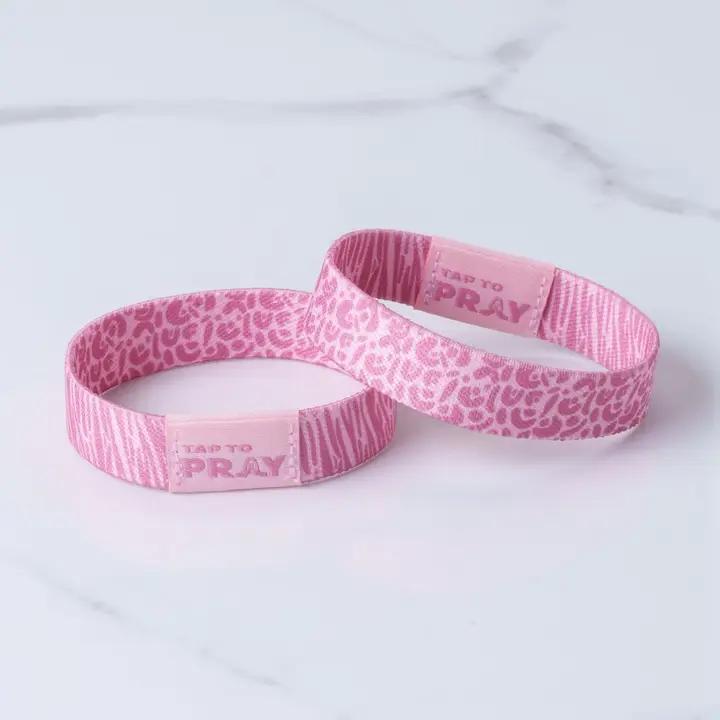 Tap To Pray® Wristband – Safari Rose