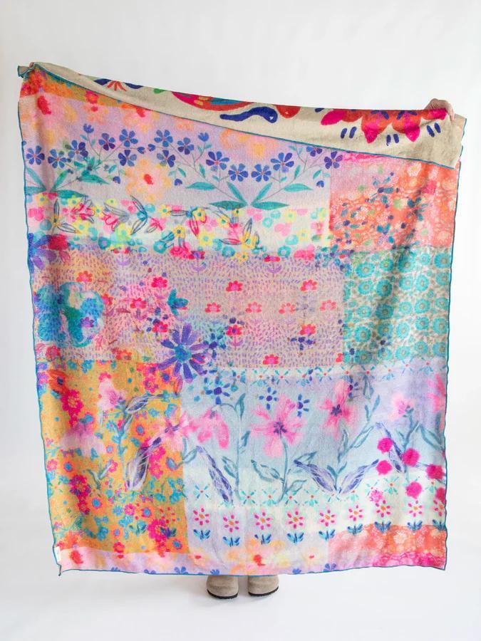 Natural Life Girlfriends Double-Sided Cozy Throw Blanket