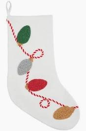 Lights Beaded Chrismtas Stocking