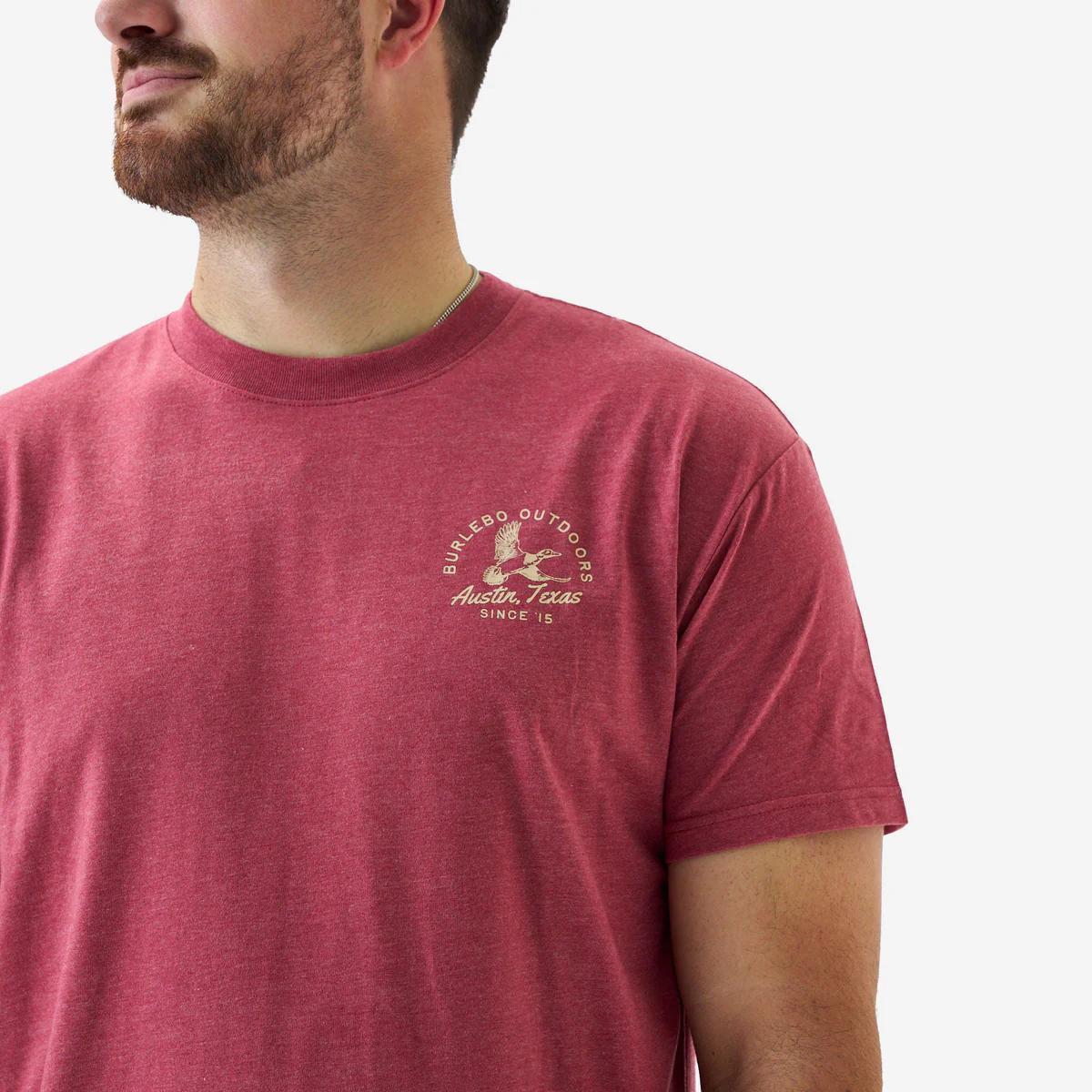 Burblebo Short Sleeve Tee - Classic Duck - Heather Red
