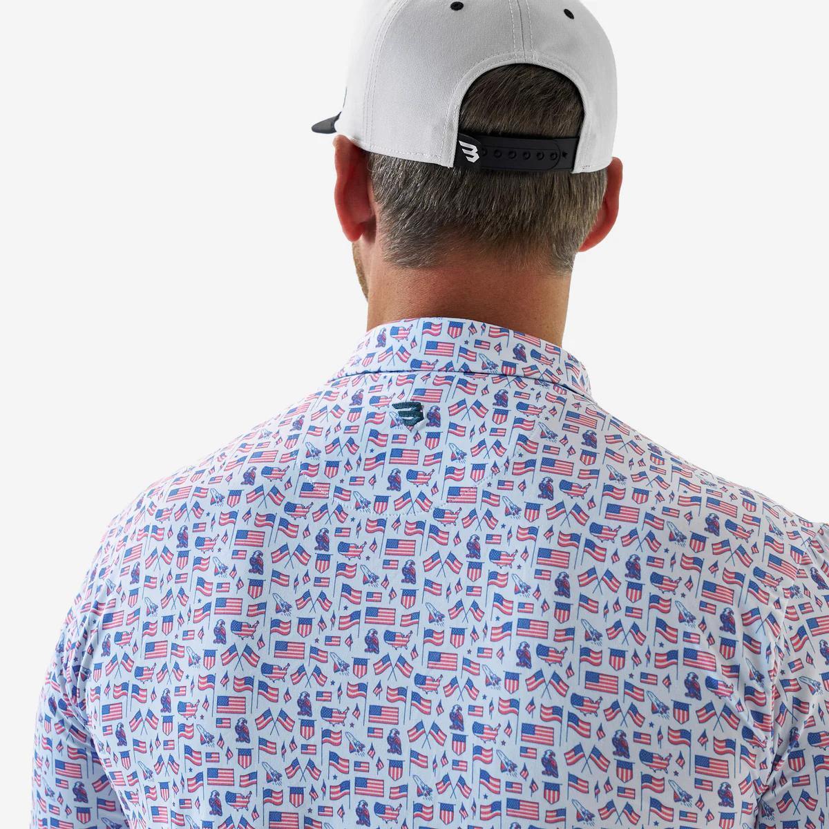 BURLELBO Performance Polo - Old Glory