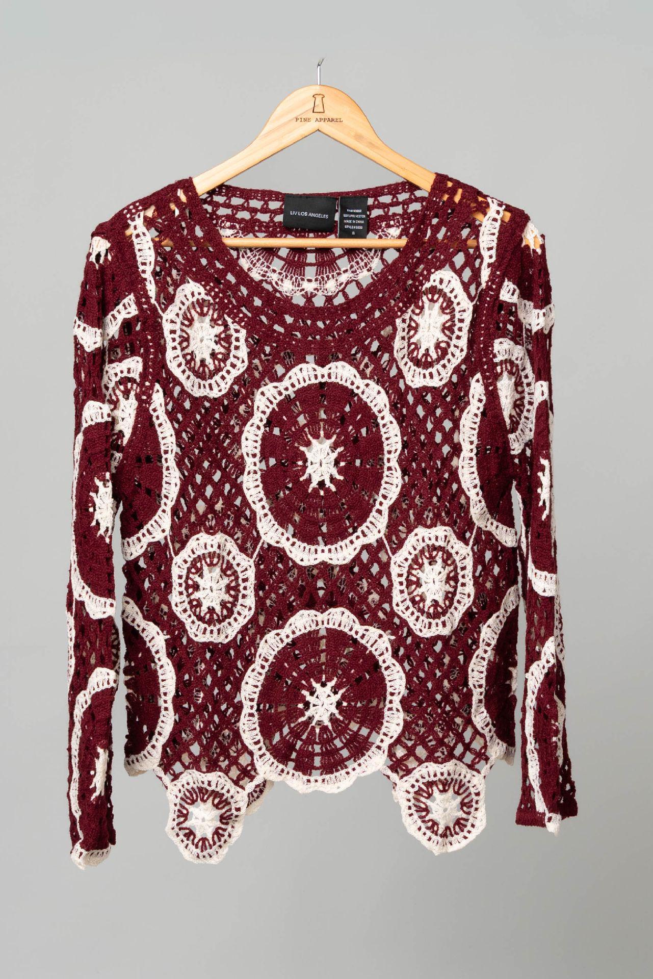 Crochet Jewel Neck Top