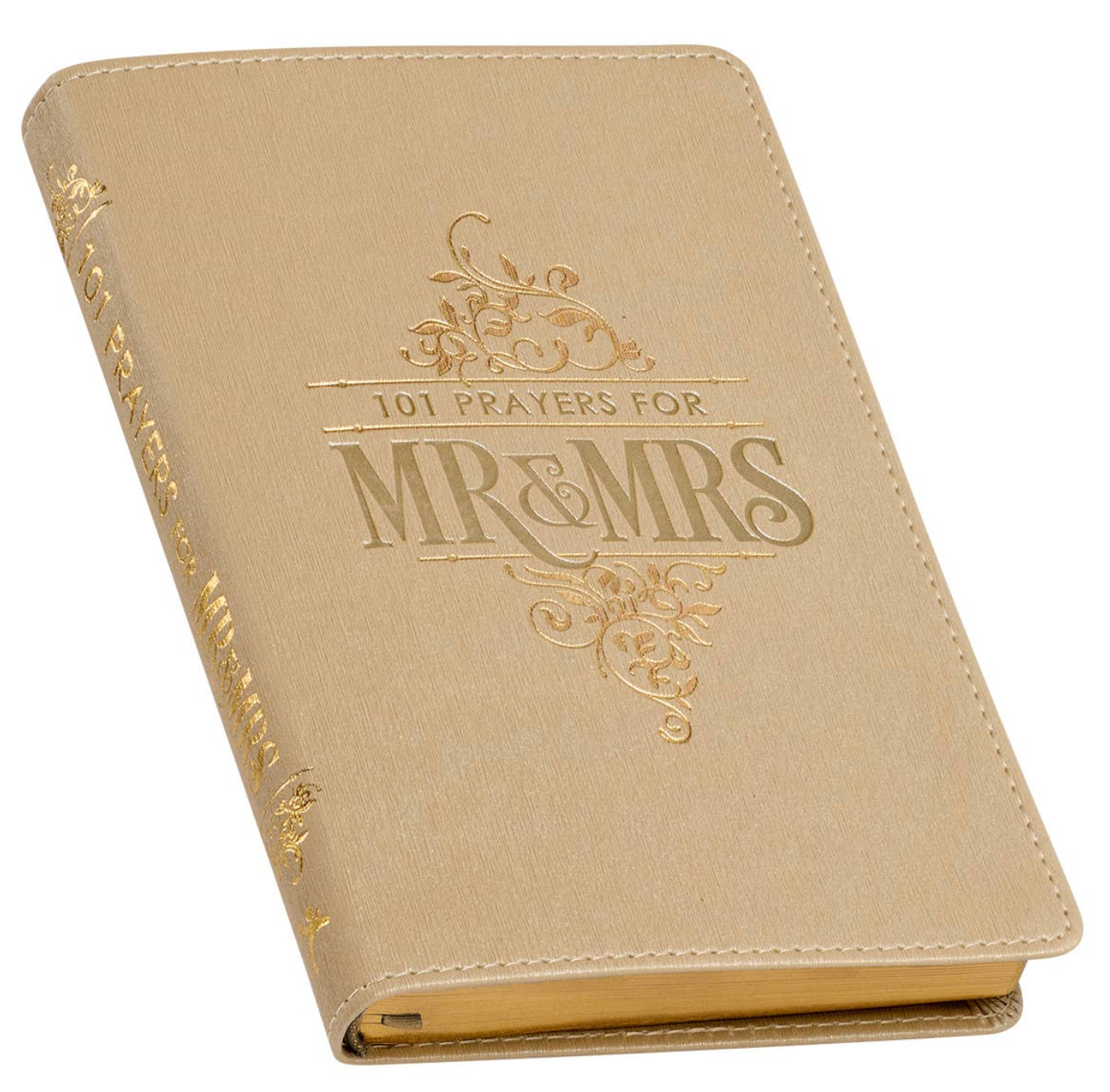 Gift Book 101 Prayers for Mr. & Mrs. Faux Leather