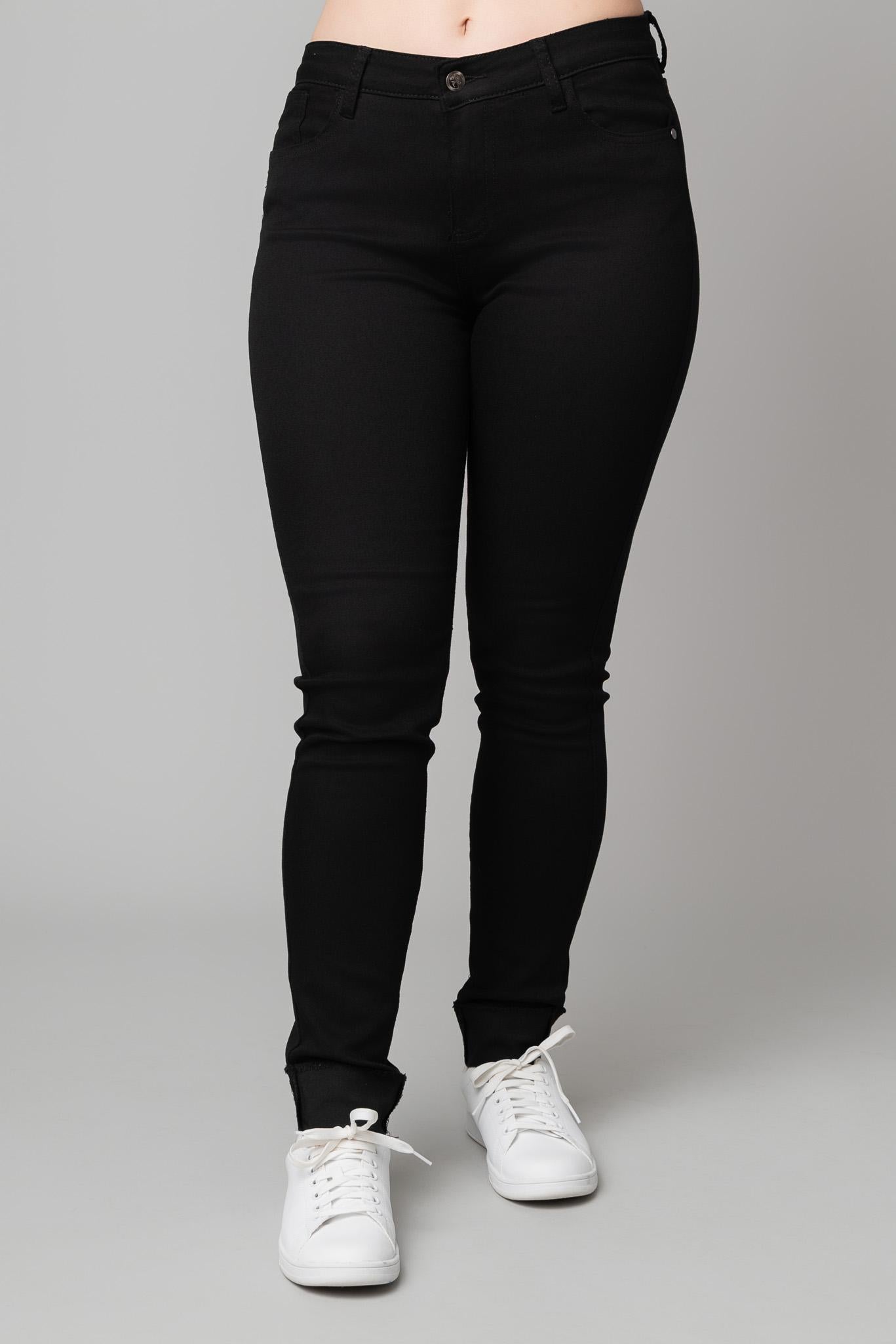 Stretch Twill Roll Cuff Skinny Jean