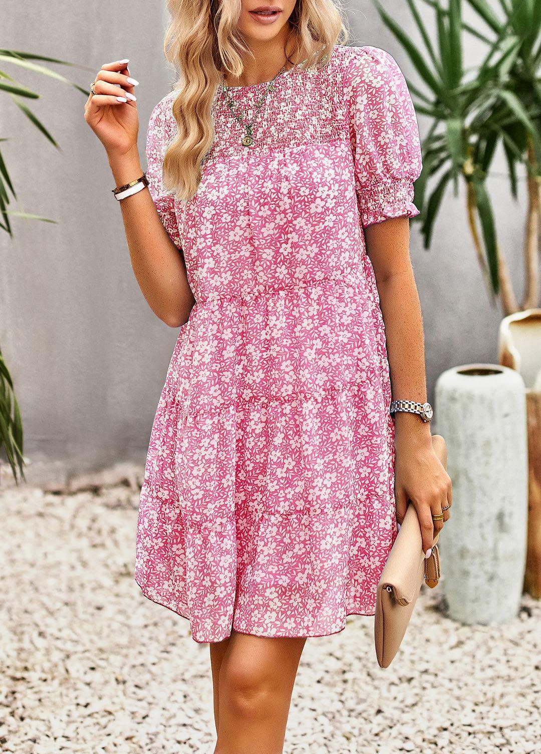 Floral Dress Pink