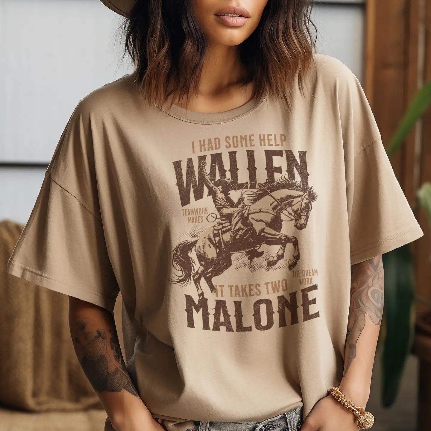 Wallen Malone Country Music Nashville Concert Graphic Tee