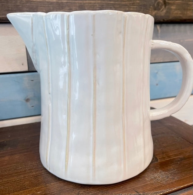 Ribbed Pitcher