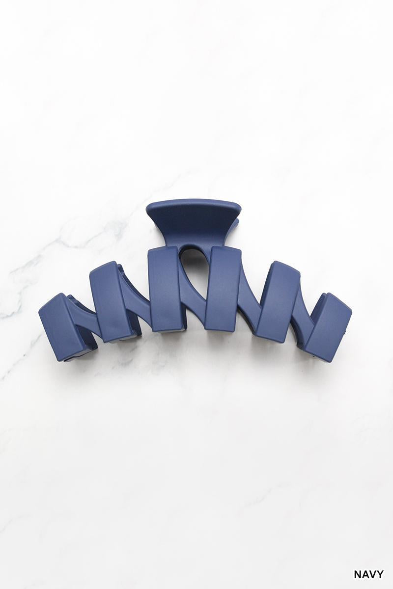 Zig Zag Hair Claw Clips, 4.5 inch