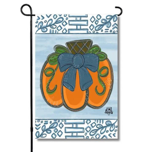 Blue Chinoiserie Pumpkin Garden Glam