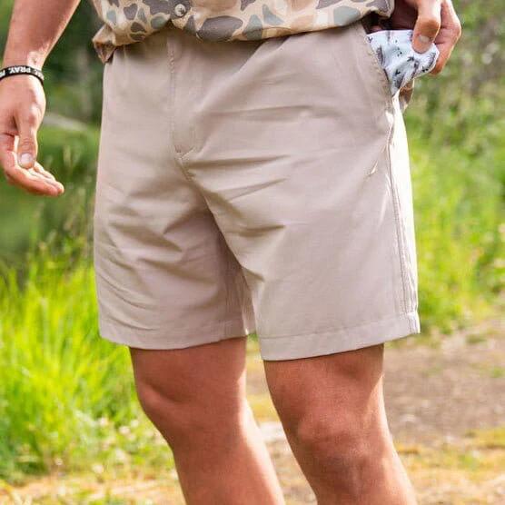 Everyday Short - 7" Cobblestone Khaki - Duck Hunt Pocket