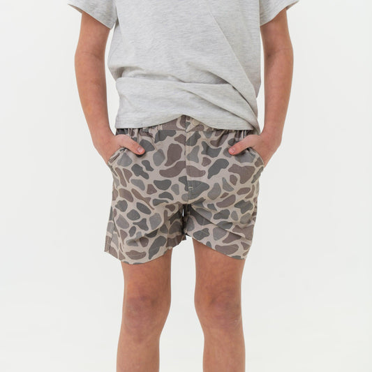 BURLEBO YOUTH EVERYDAY SHORT - CLASSIC DEER CAMO