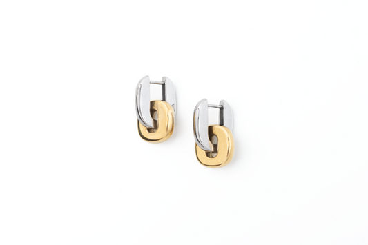 Meralora 2 in 1 Mixed Metal Earrings