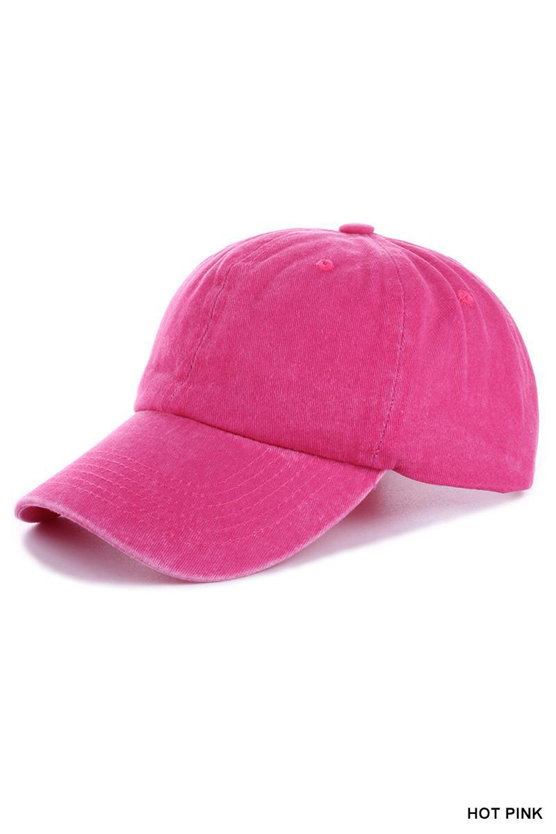 Zenana Vintage Washed Baseball Cap U-719