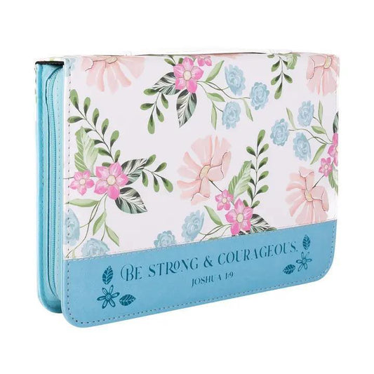 Divine Details: Bible Cover - Floral Blue
