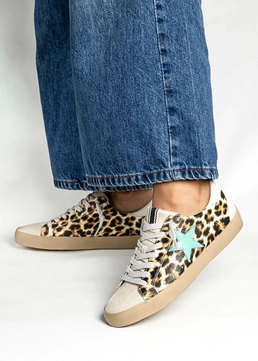 ShuShop Paula Turquoise Star Sneaker