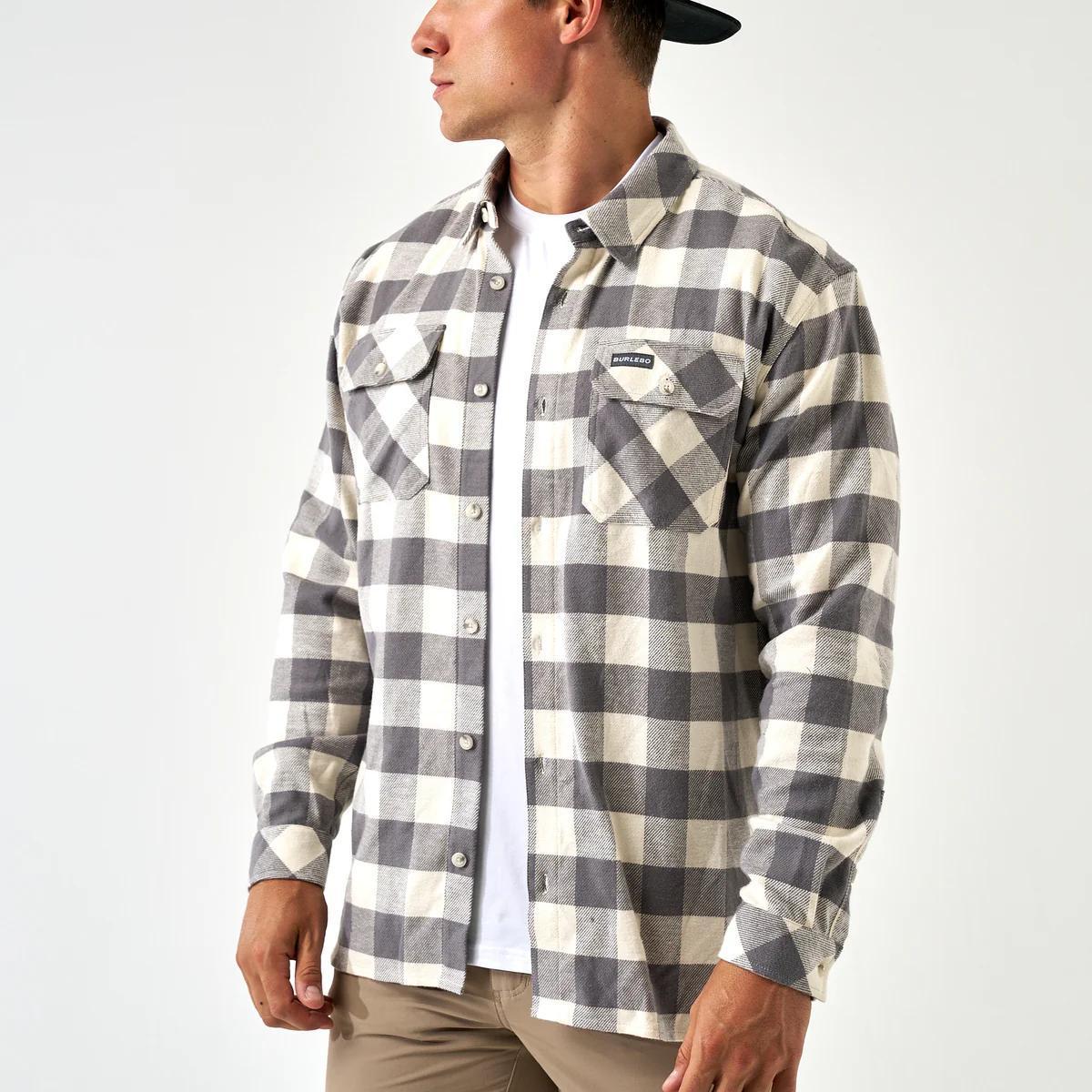 Burlebo Flannel Shirt - Grey Buffalo