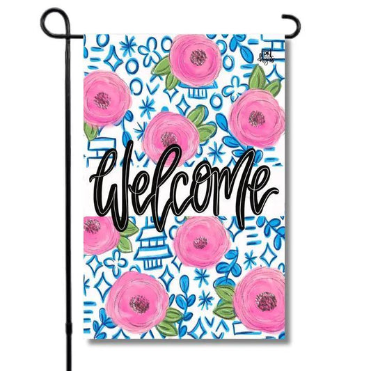DK Chinoiserie Garden Glam Garden Flag