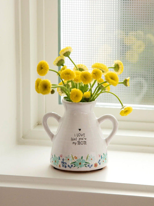 Natural Life Artisan Bud Vase - Mom