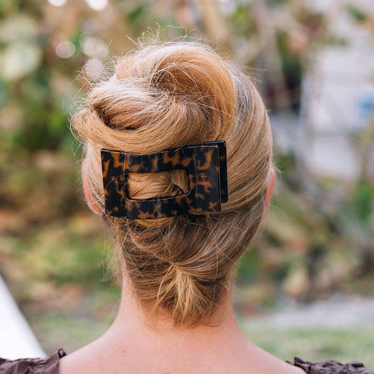 Teleties Flat Rectangle Hair Clip Large