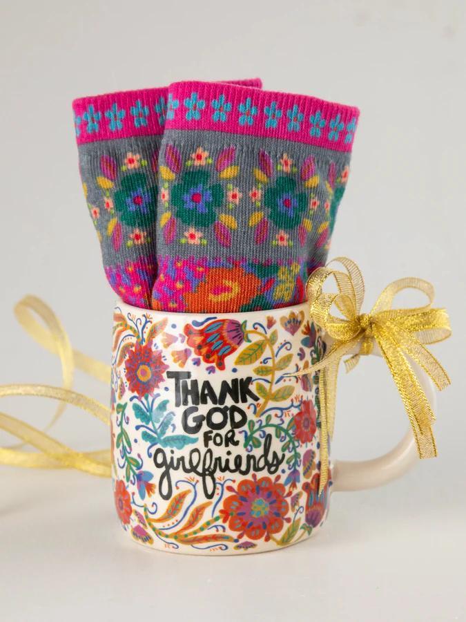 Natural Life Mug & Sock Set - Girlfiends