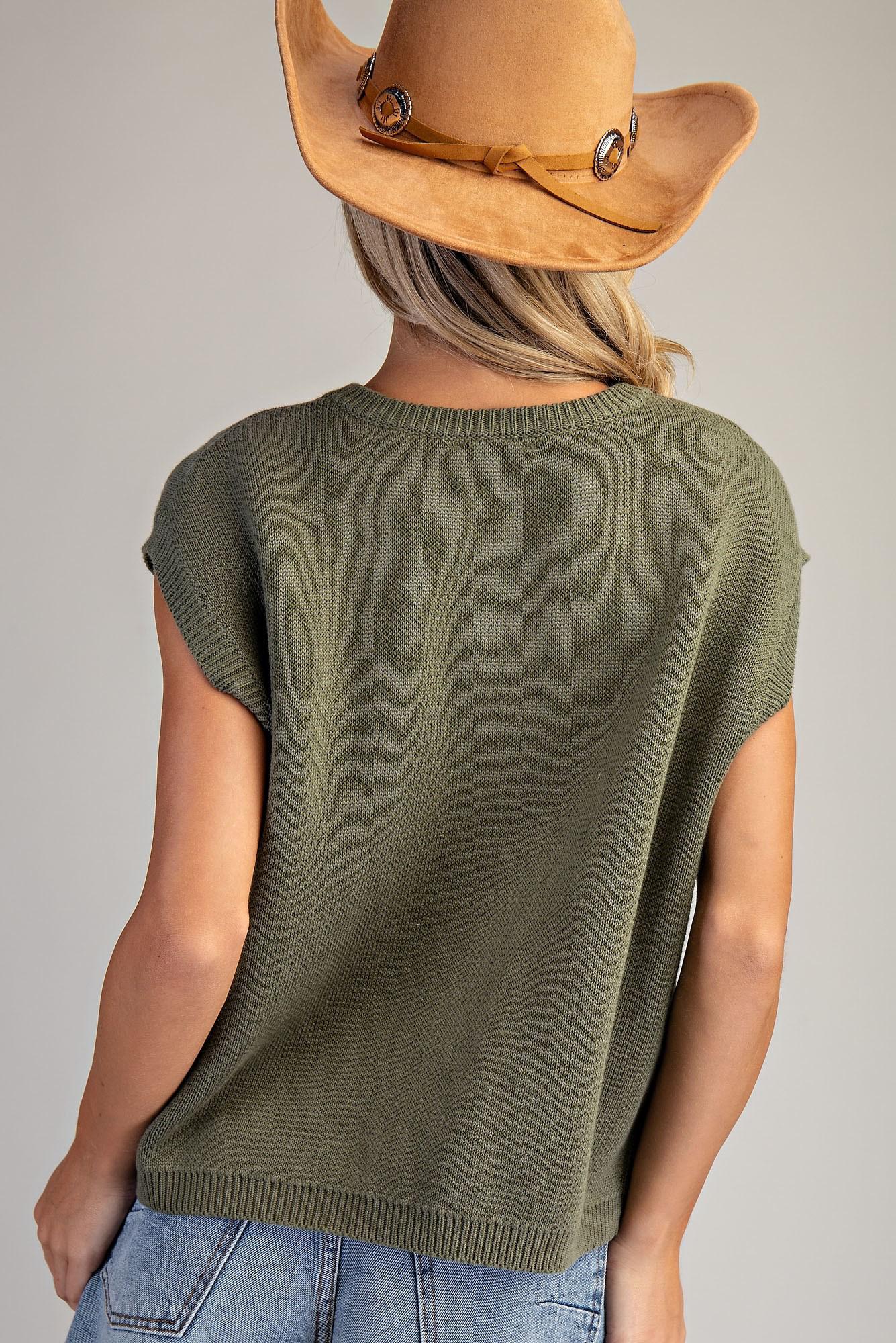 ee:some Western Graphic Cap Sleeve Sweater ✨