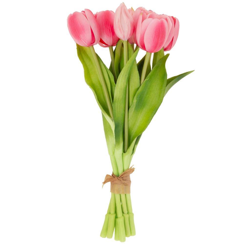 12.5" Fresh Picked Faux Tulip Bundle