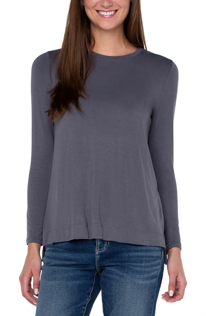 L/S Scoop Neck Tee