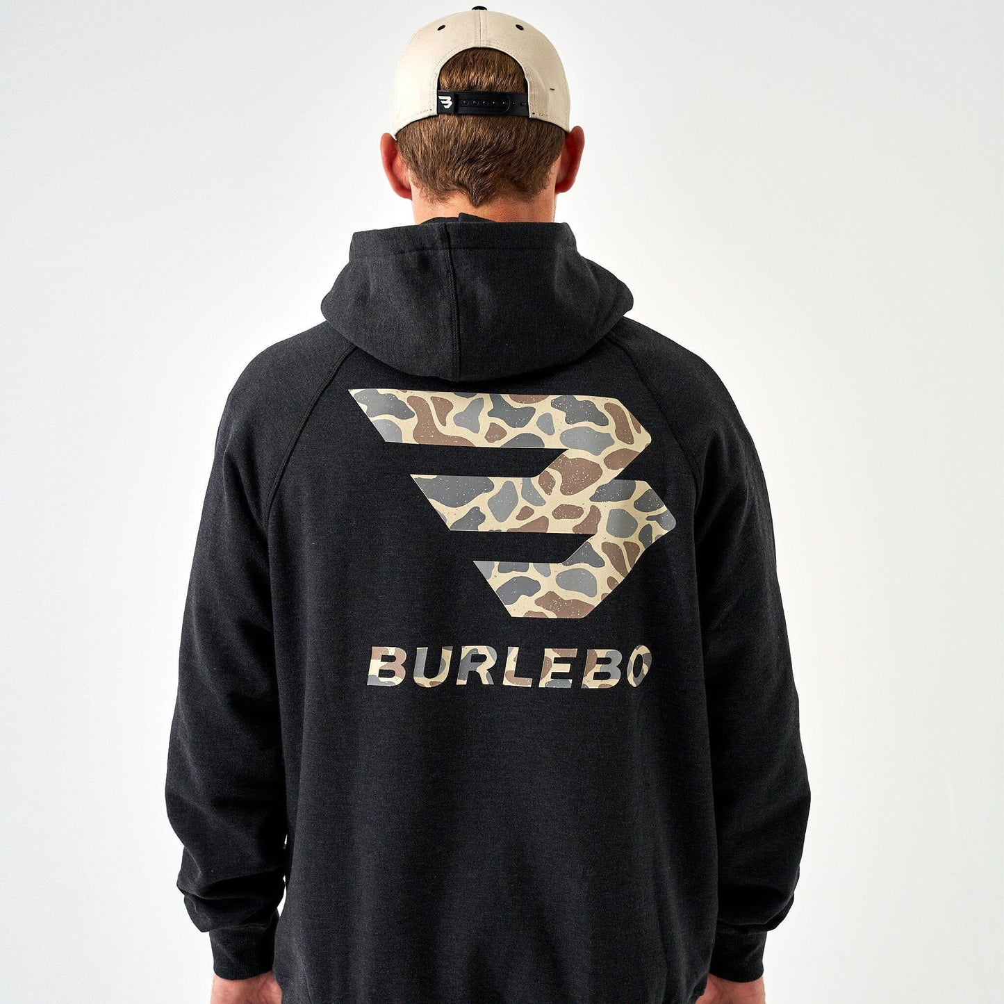 BURLEBO FLEECE HOODIE - CAMO SIGNATURE LOGO