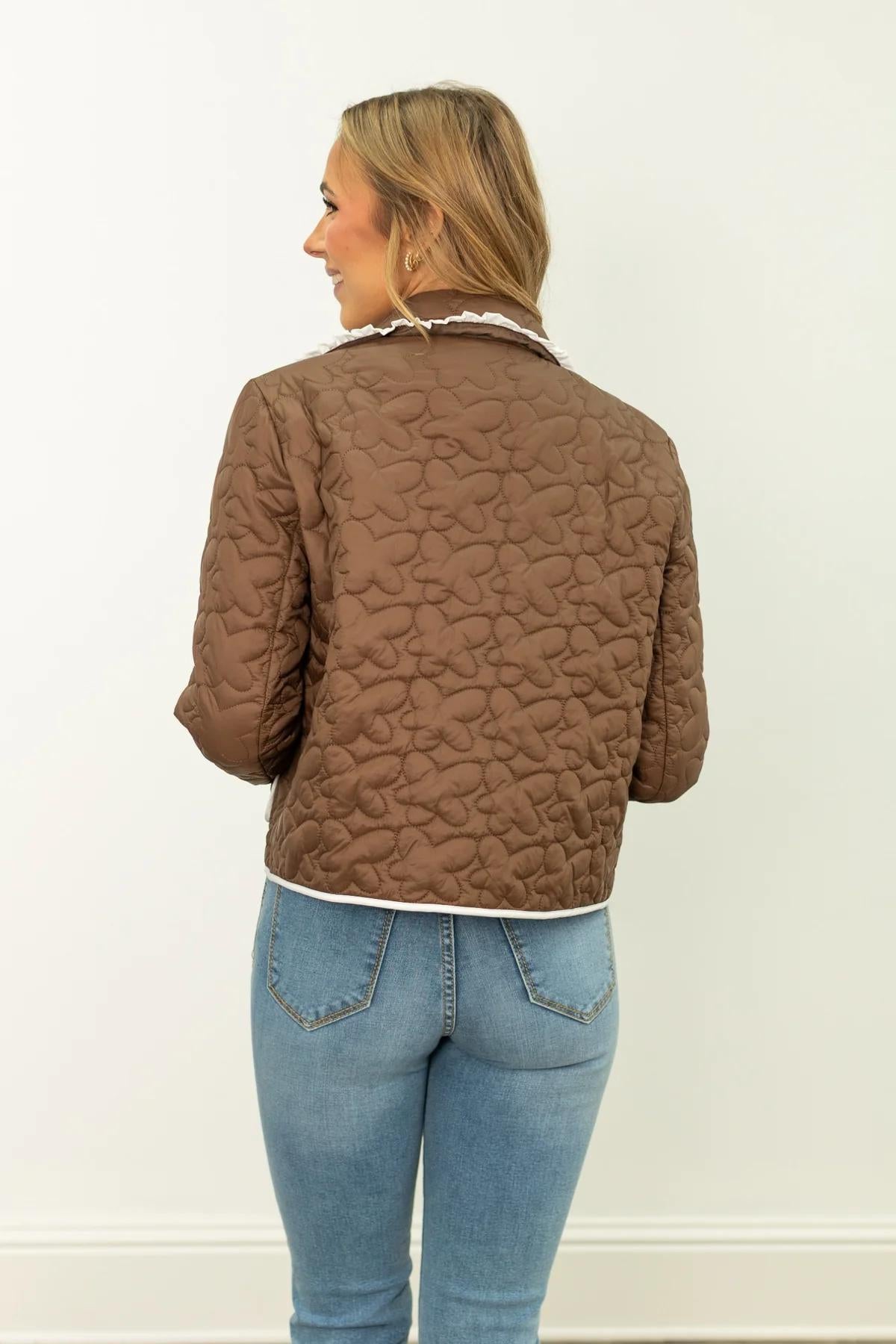 G & E Quilt Brown Jacket