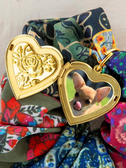 Natural Life Locket Scrunchie