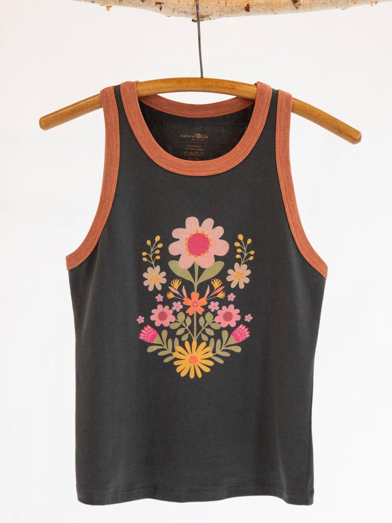 Natural Life Ringer Tank Top  Retro