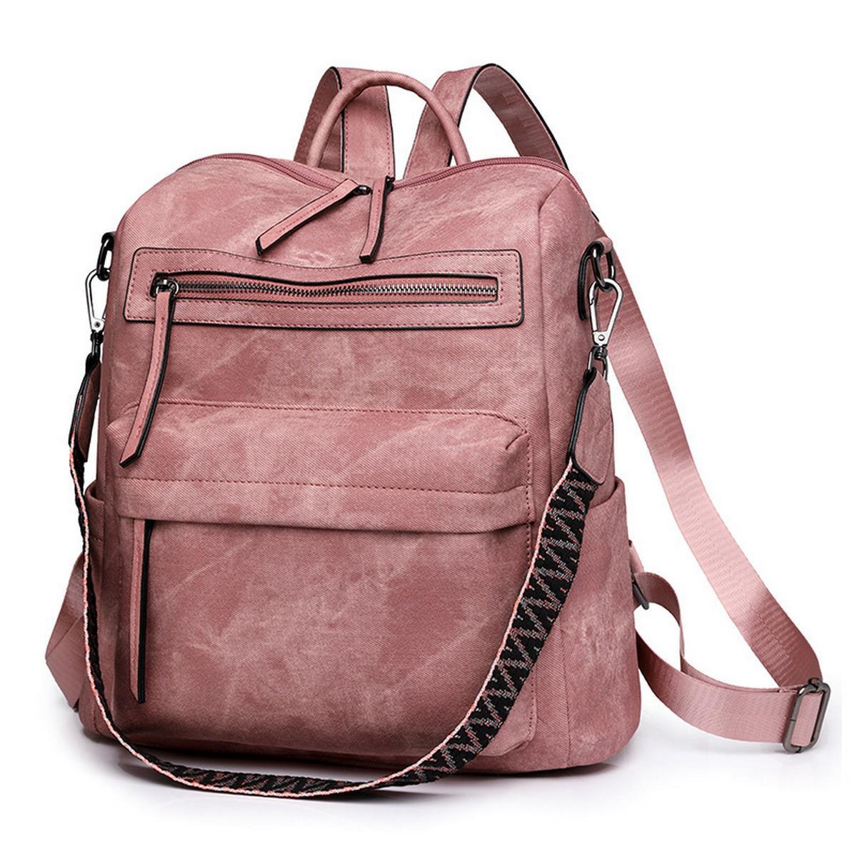 Versatile Large Capacity BACKPACK Brown or Pink