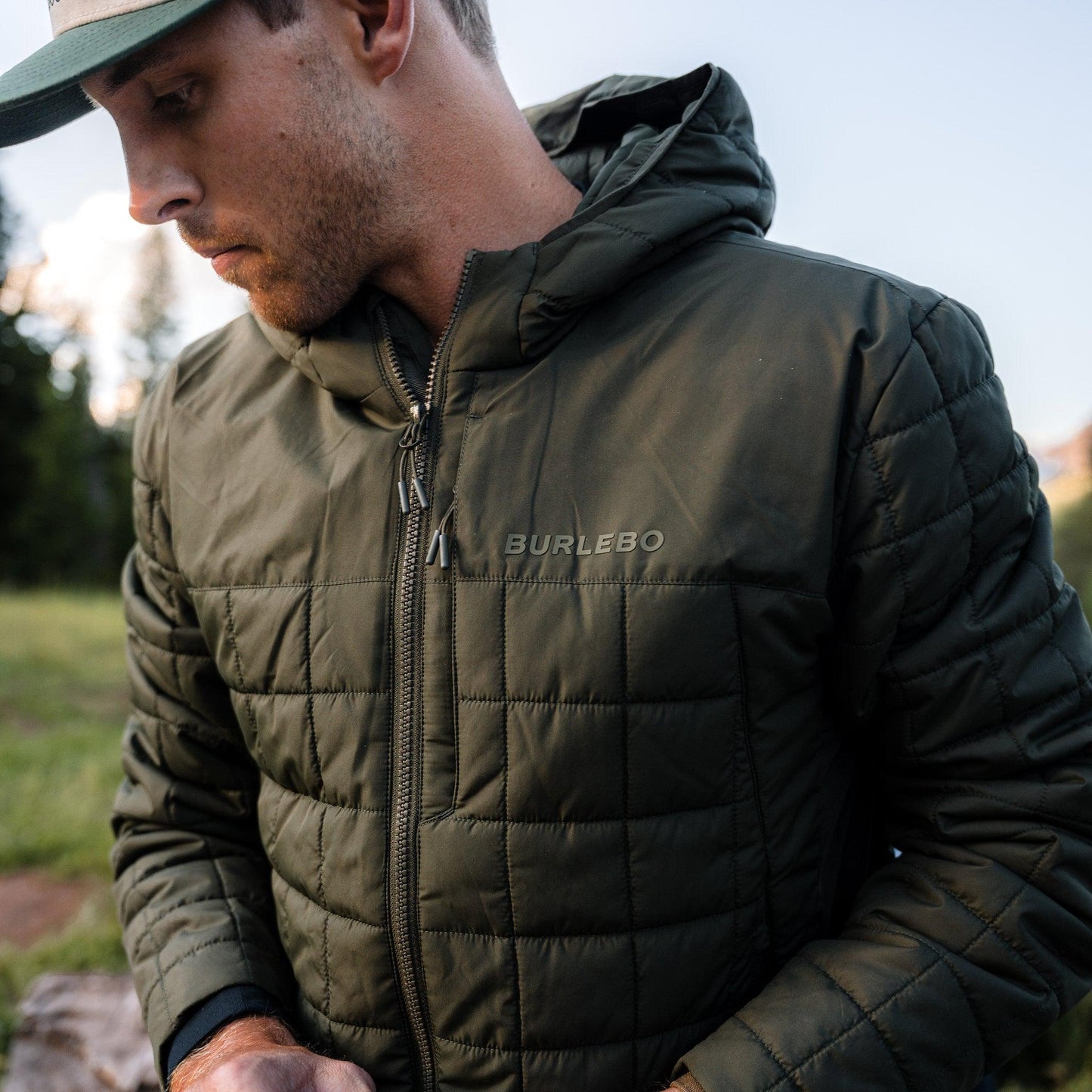 BURLEBO PUFFER JACKET MALLARD GREEN
