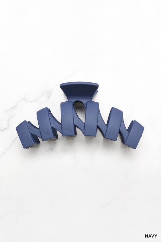Zig Zag Hair Claw Clips, 4.5 inch