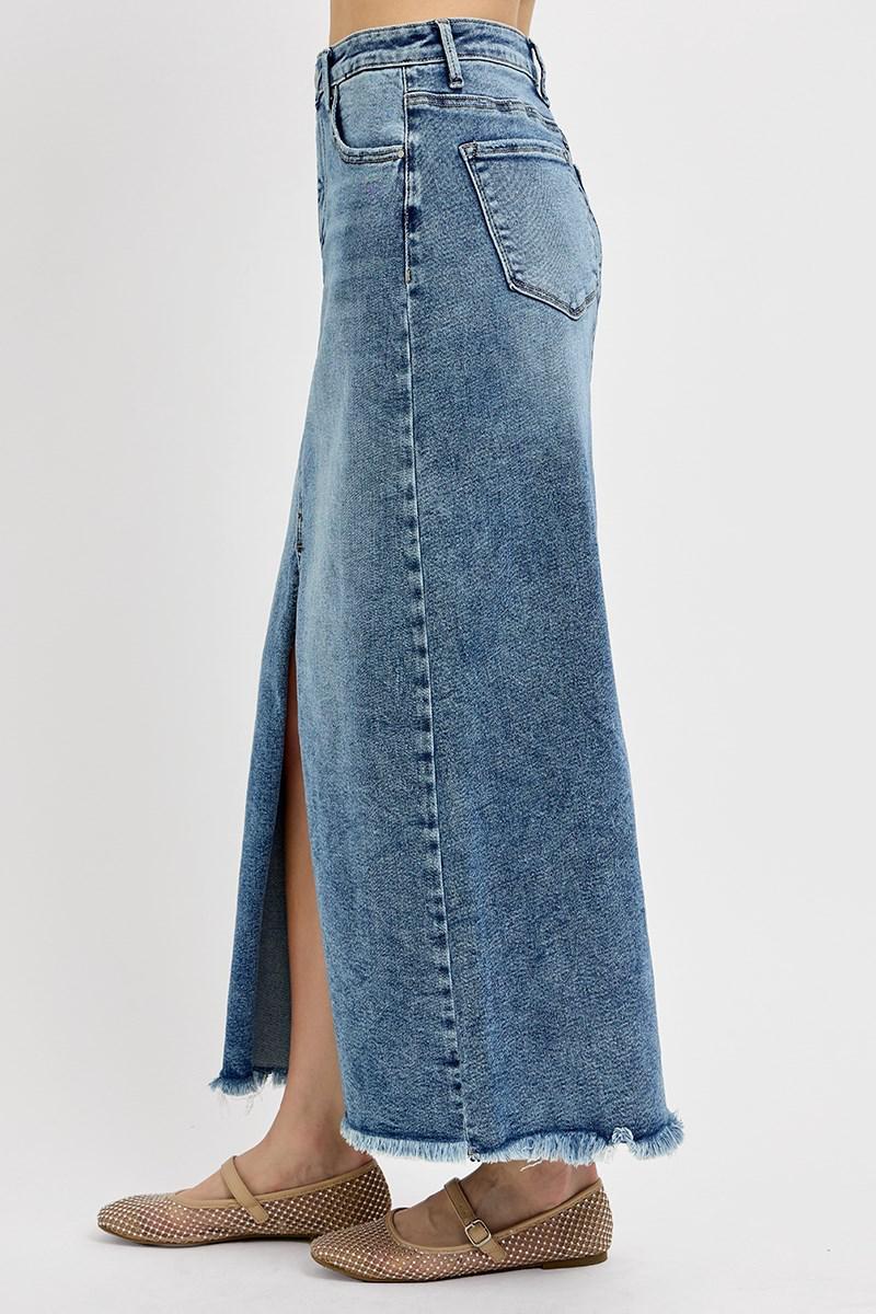 RISEN RDS6196 HIGH RISE LONG SKIRT