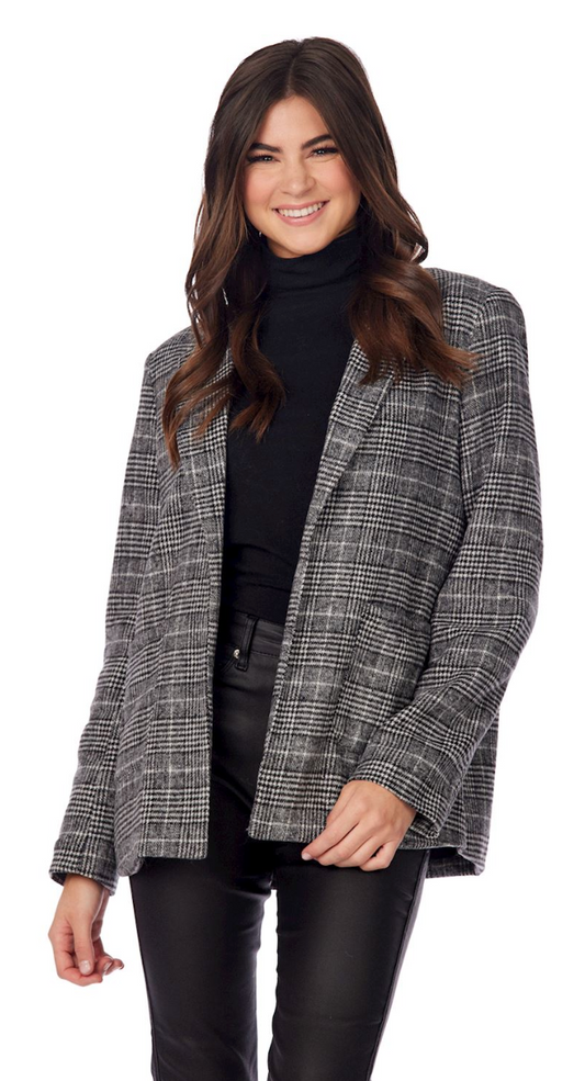 Mud Pie Houndstooth Bynes Blazer