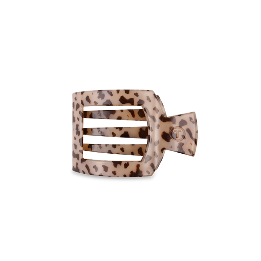 TELETIES SMALL SQUARE BLONDE TORTOISE FLAT CLIP