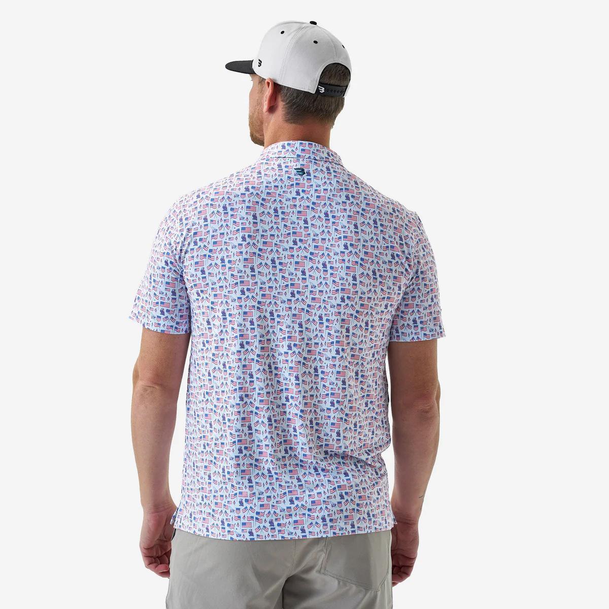 BURLELBO Performance Polo - Old Glory
