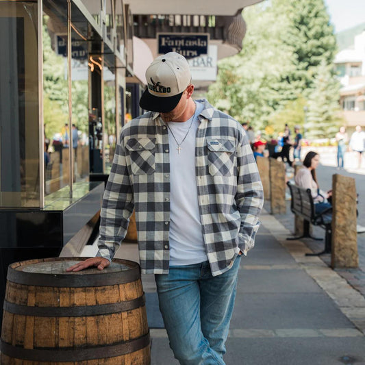 Burlebo Flannel Shirt - Grey Buffalo