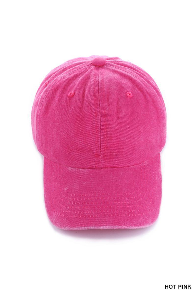 Zenana Vintage Washed Baseball Cap U-719