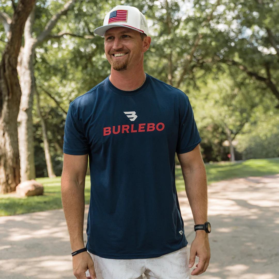 Burlebo Go To Tee Prepack - Flying B Logo - Navy & White