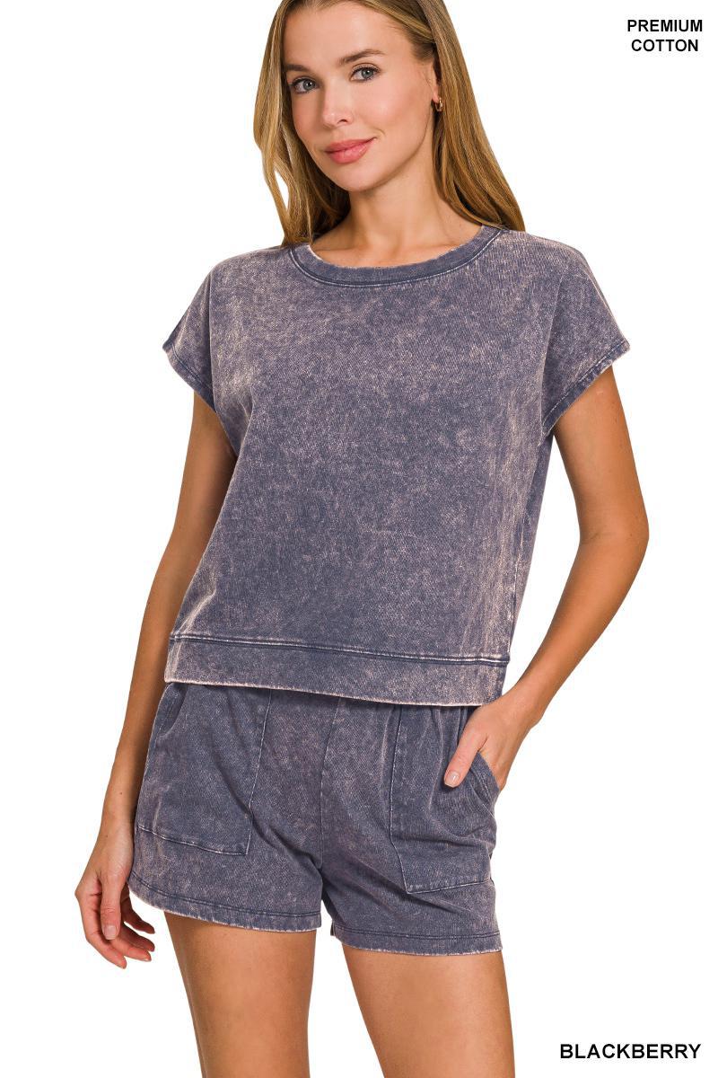 Zenana CTCPW-3441Y Premium Cotton Washed Sleeveless Set