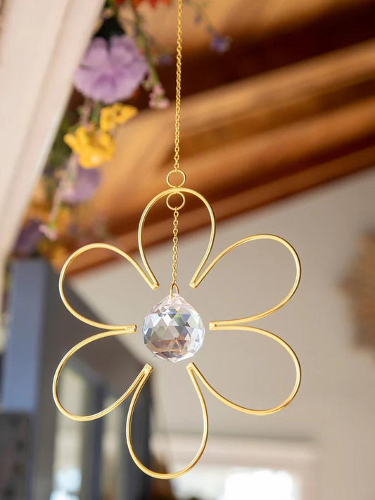 Natural Life - Whimsy Glass Sun Catcher - Flower