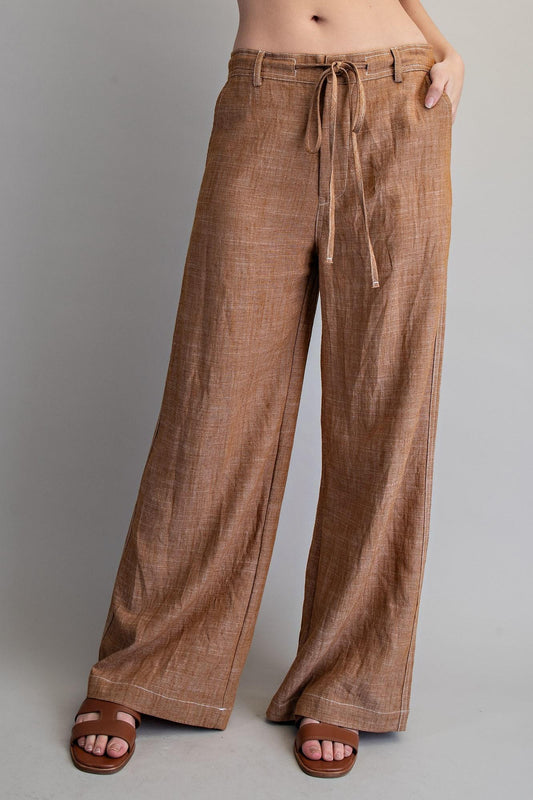 ee:some String Tie Straight Leg Pants ✨