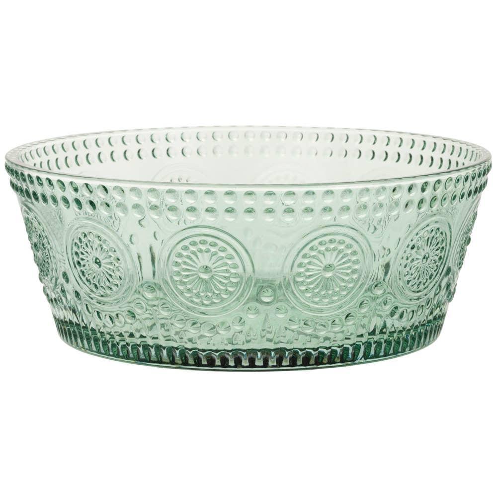 7" Dia Sage Codi Glass Bowl