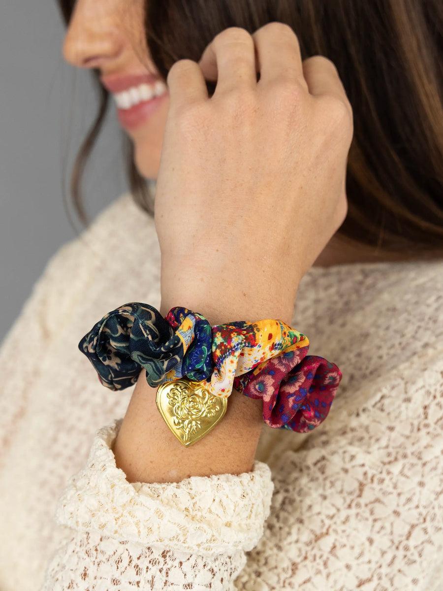 Natural Life Locket Scrunchie
